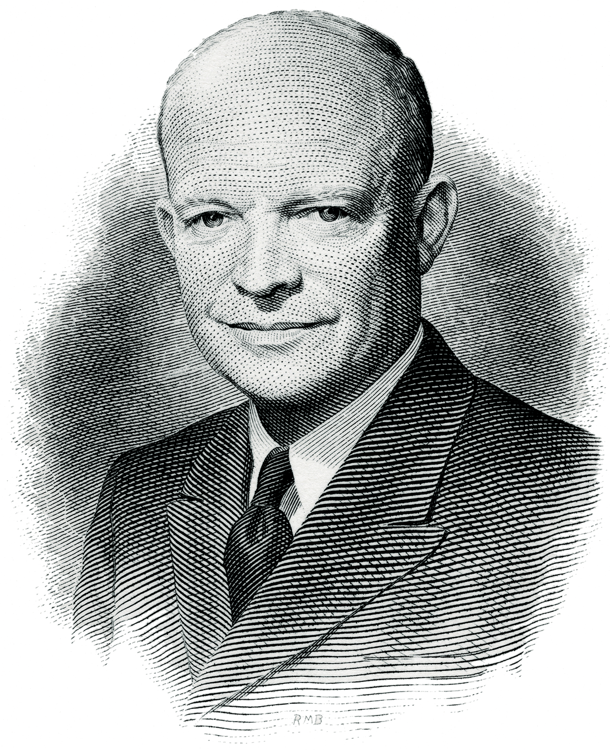 President Dwight D - Dwight E Eisenhower Drawing (1200x1476), Png Download