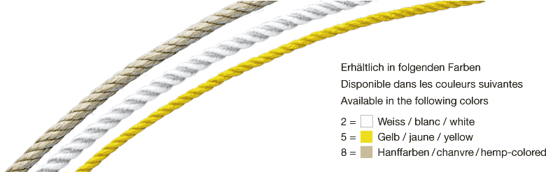 Kabel Einzugsseile Gedreht Weiss - Electrical Cable (820x246), Png Download