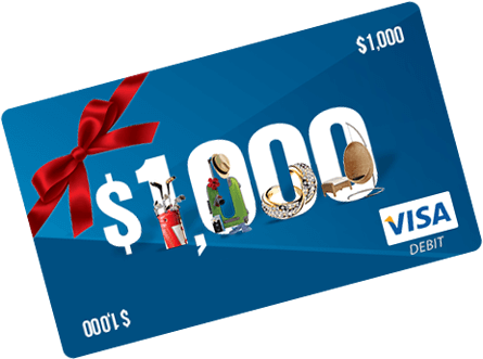 How It Works - Get A $1000 Visa Card (445x331), Png Download