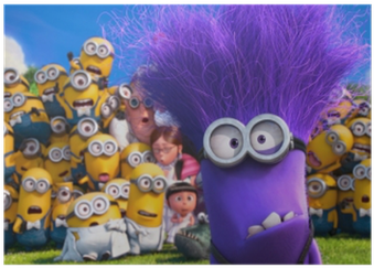 Evil Minion Poster • Pixers® • We Live To Change - Minion Edible Cake Topper Frosting 1/4 Sheet Birthday (400x400), Png Download