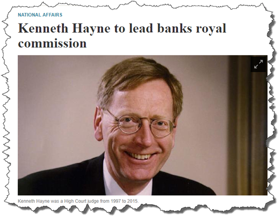 A Doppelganger Question - Royal Commission Into Misconduct In The Banking, Superannuation (555x435), Png Download