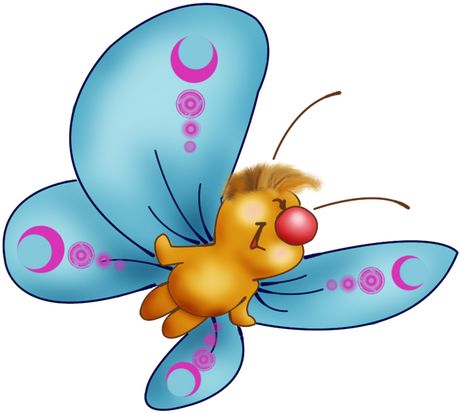 0 10c877 22dc1f7f Orig Cartoon Butterfly, Butterfly - Transparent Cartoon Butterfly Clipart (670x597), Png Download
