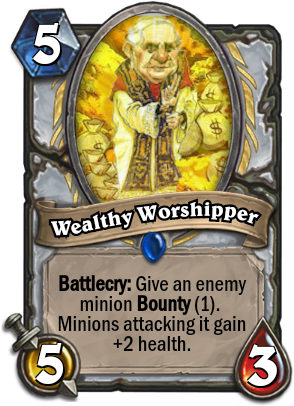 He Uses His Money To Root Out All Evil - Priest Legendary Frozen Throne (305x415), Png Download