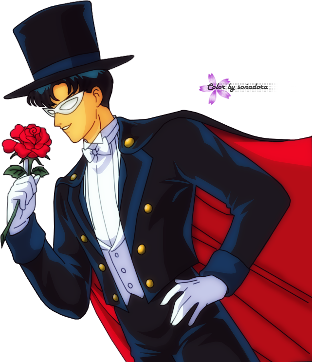 Lineart Color Tuxedo Mask2 By Karenpa-d5kexre - Calendar Ink Sailor Moon 2017 Wall Calendar (641x743), Png Download