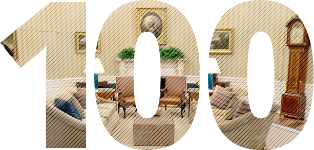 Explore Trump's First 100 Days - Donald Trump (613x294), Png Download
