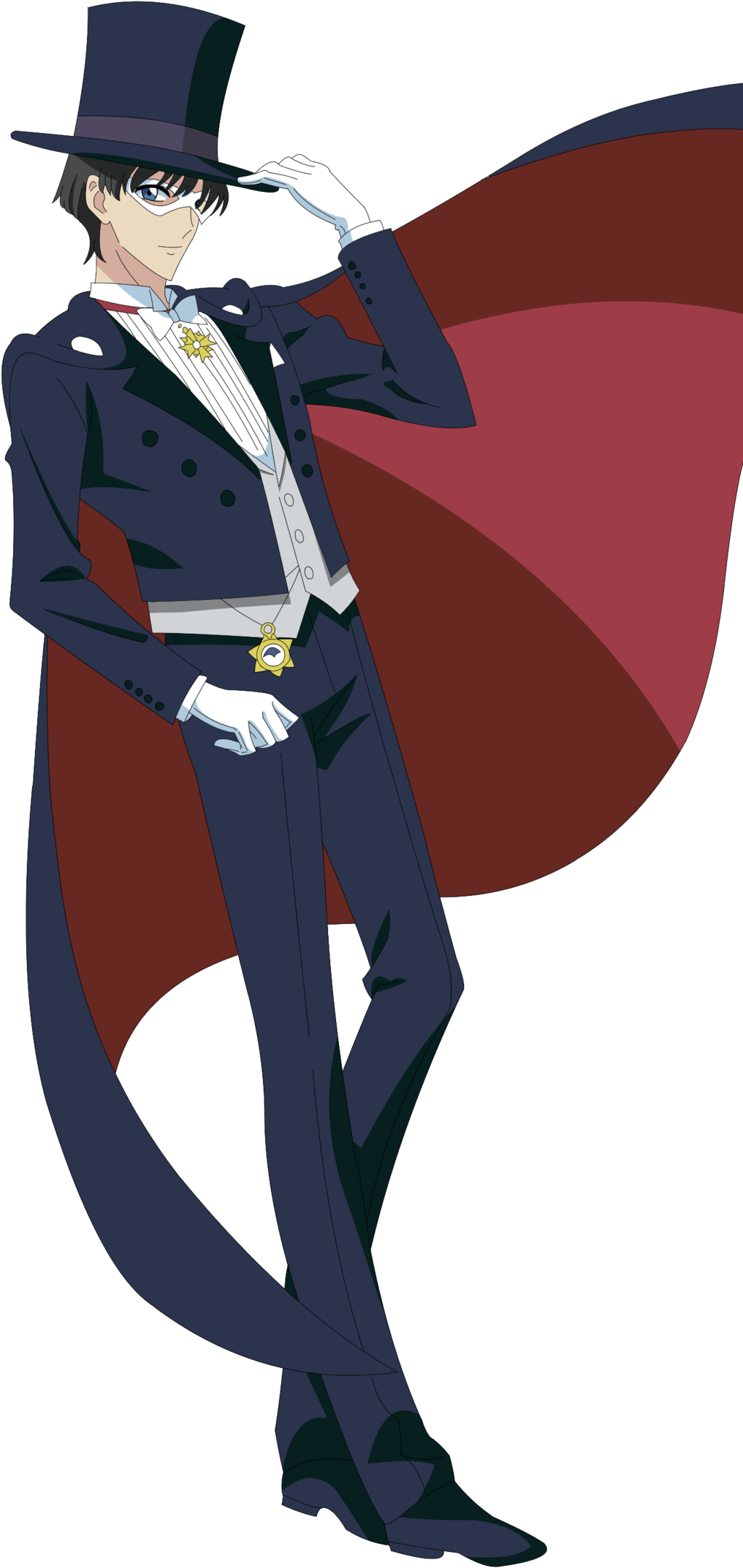 Tuxedo Mask By Benit149 On Deviantart - Mamoru Chiba (1024x2165), Png Download