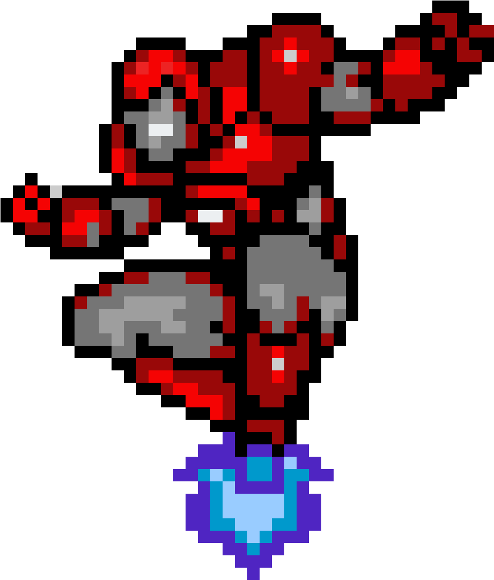 More Iron Man - Pixel Art Iron Man (1200x1200), Png Download