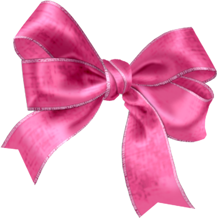Lazos Png - Pink Ribbon Bow Png (787x753), Png Download