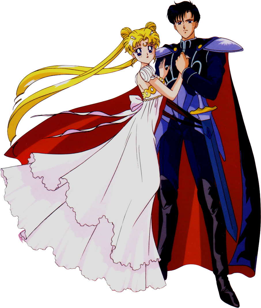 Sailor Moon And Tuxedo Mask - Prince Endymion (980x1111), Png Download