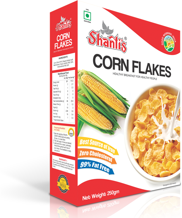 Image - Wholesome Earth Corn Flakes- Gluten Free - 350g (800x800), Png Download