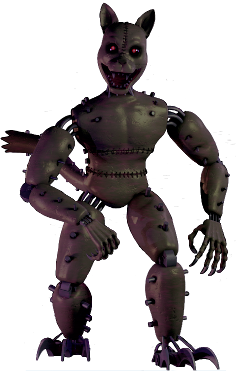 Monster Cat - Five Nights At Candy's 3 Monster Cat (474x739), Png Download