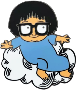 Baby Tina Belcher Pin - Jewellery (600x600), Png Download