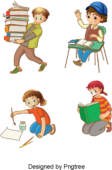 Children In School, School Clipart, Painting Png And - Mądra Główka 2 Kreatywne Zadania Edukacyjne - Piotr (800x800), Png Download