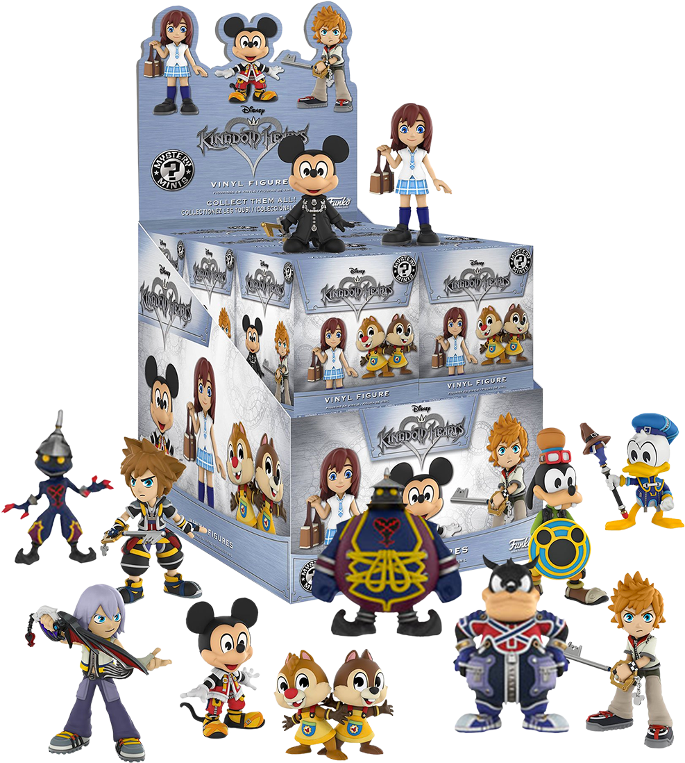 Mystery Minis Gs Exclusive Blind Box (rs) - Kingdom Hearts Mystery Vinyl (994x1100), Png Download