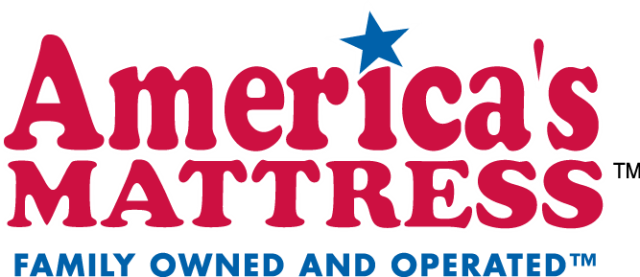 America's Mattress - America's Mattress Logo (640x277), Png Download