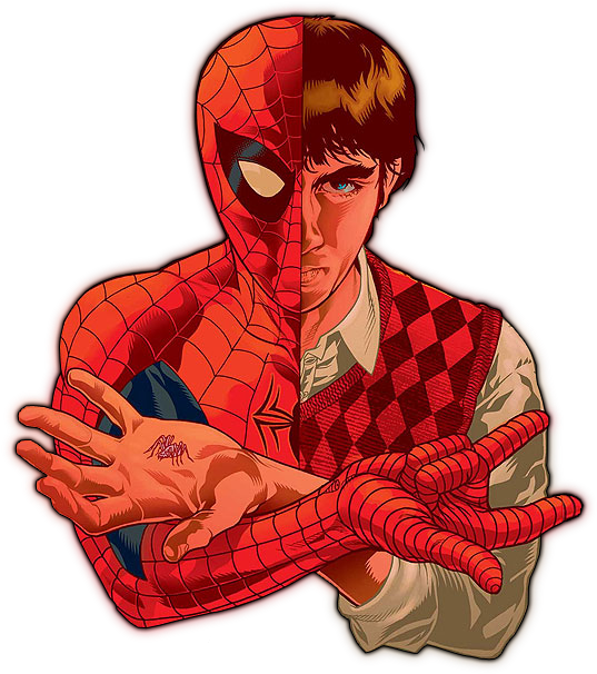 Stock And Render - Spider-man [book] (550x695), Png Download