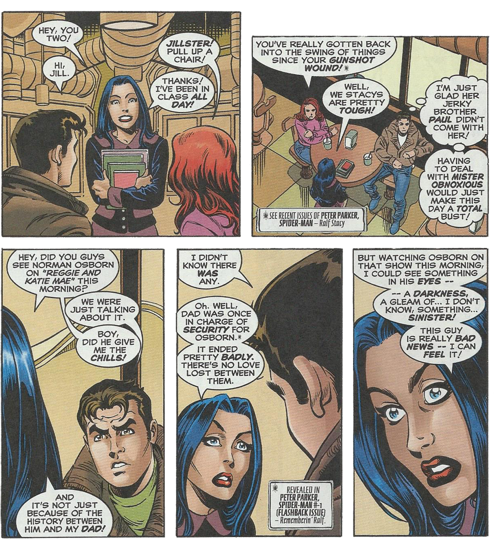 And She Informs Peter And Mary Jane That Her Father, - Peter Parker X Jill Stacy (1000x1097), Png Download