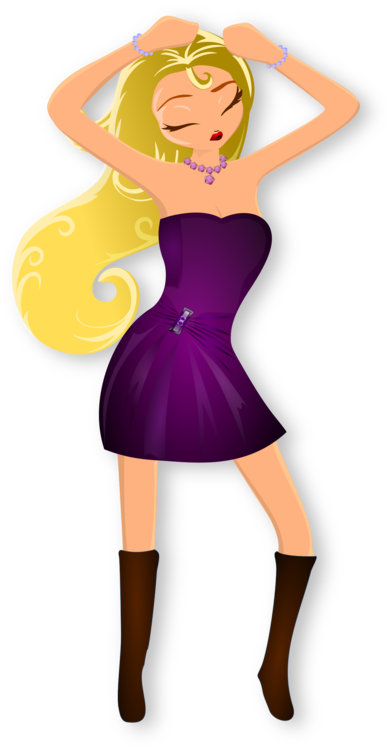 Ballet Dancer Blond Disco - Girl Dance Clipart Png (391x750), Png Download