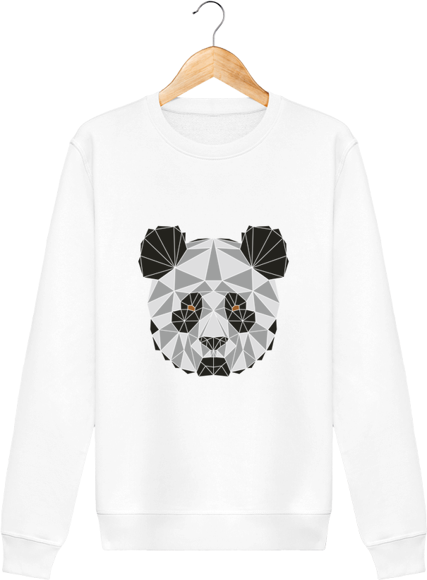 Sweat Col Rond Unisex Stanley Stella Rise Panda Géométrique - T-shirt (690x850), Png Download
