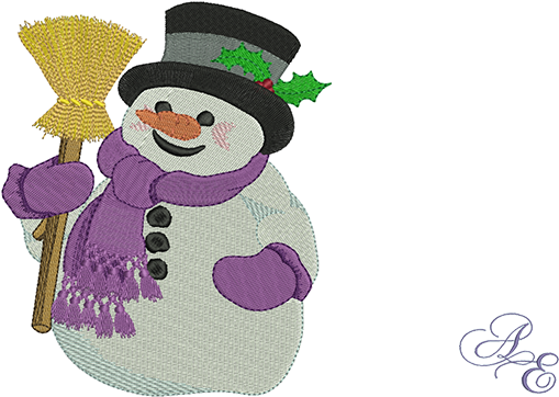 This Snowman Is All Dressed Up With Scarf, Mittens - Art (722x361), Png Download