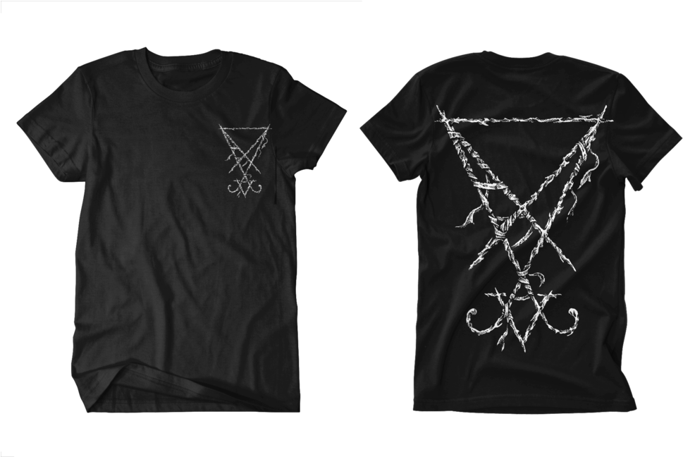 Lucifer Sigil - Elvis Presley Sun Records T-shirt-small (1024x647), Png Download