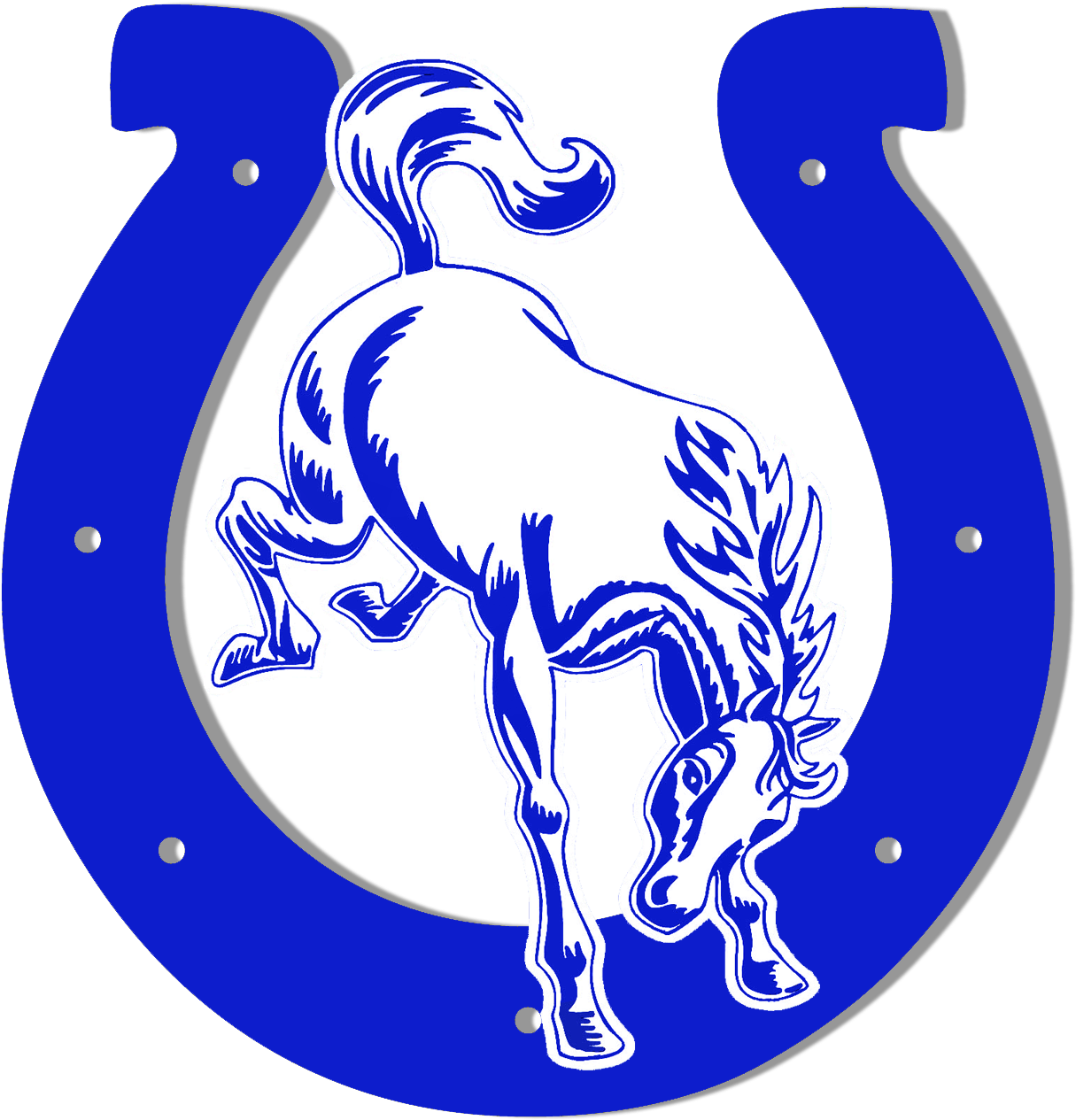 Download Free Printable Clipart And Coloring Pages - Centennial Ne Broncos Logo (1239x1313), Png Download