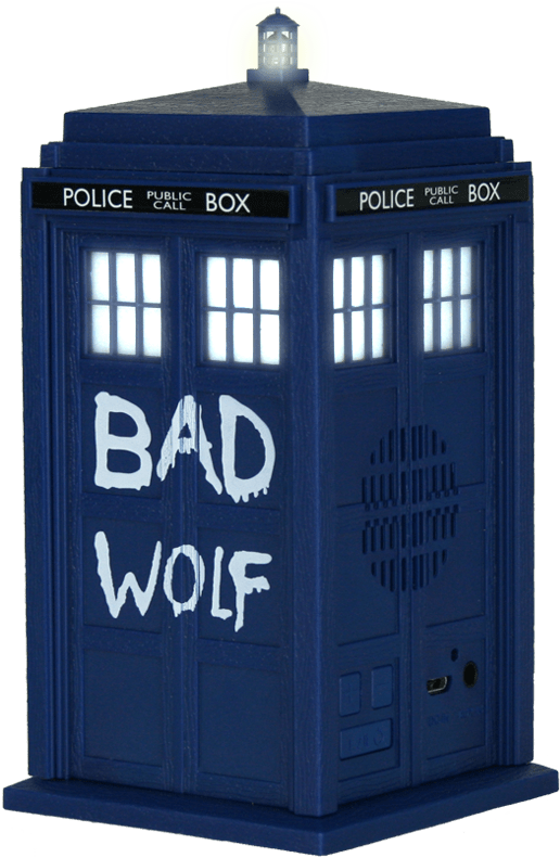 Tardis Bad Wolf - Doctor Who: Bad Wolf Bluetooth Speaker (800x800), Png Download