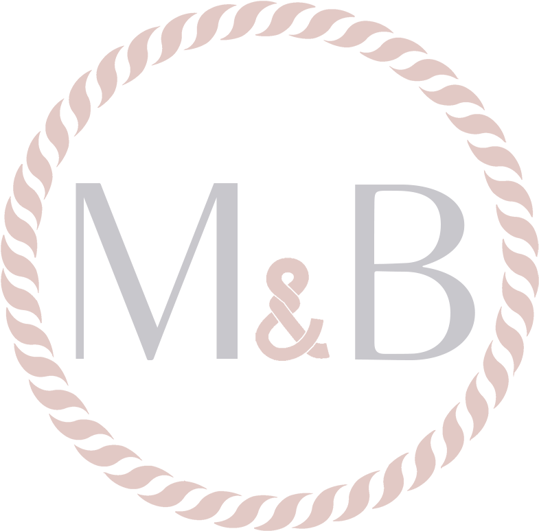 Our Wedding Monogram Has Our Initials, M& B And The - Badge De Esfuerzo En Clases (913x891), Png Download