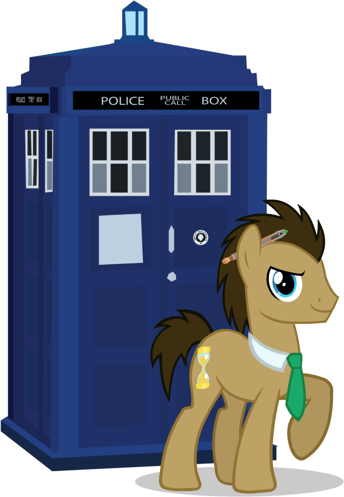 Theevilflashanimator, Doctor Who, Doctor Whooves, Necktie, - Mlp Doctor Whooves Tardis (700x1000), Png Download