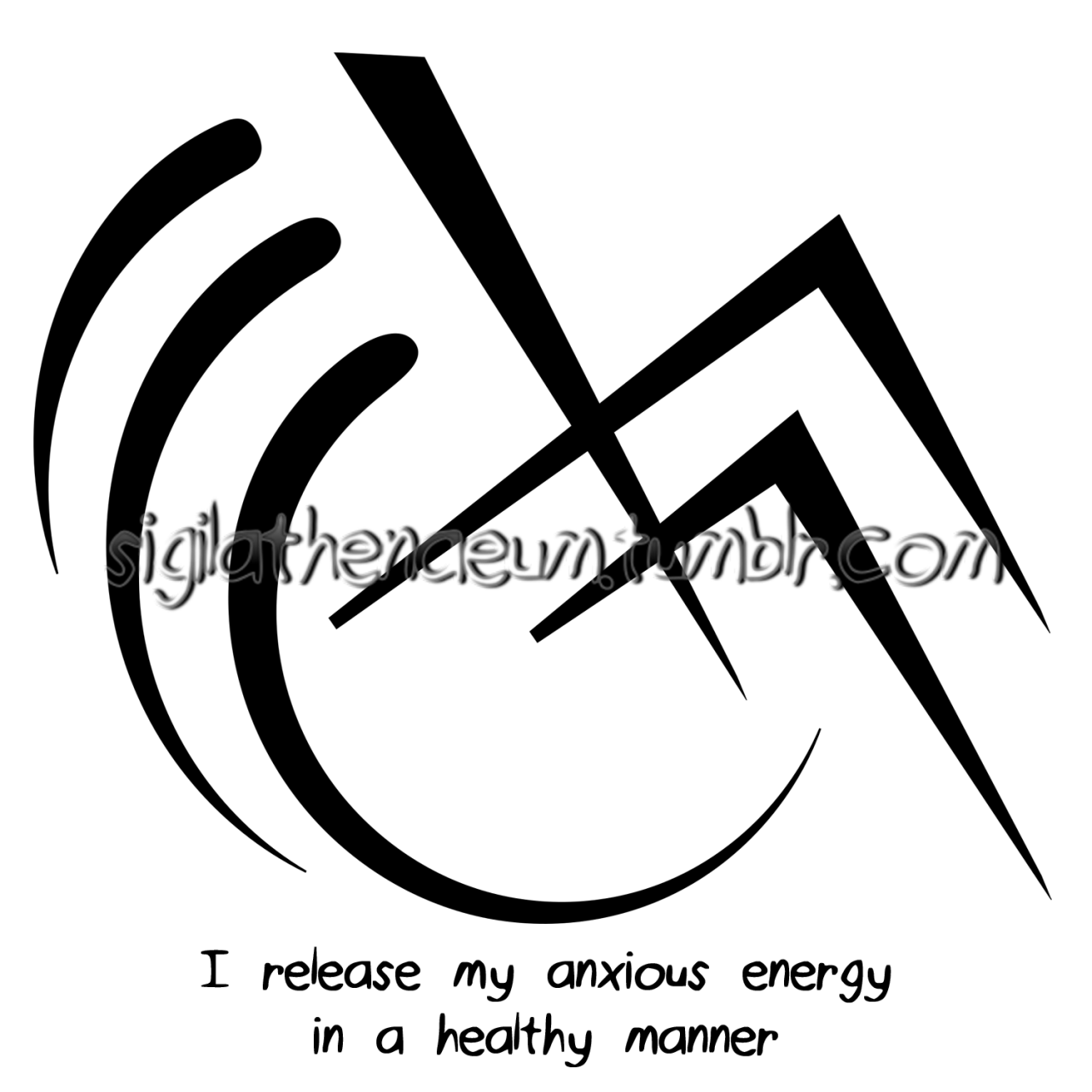 I Release Anxious Energy In A Healthy Manner Png Energy (1280x1280), Png Download