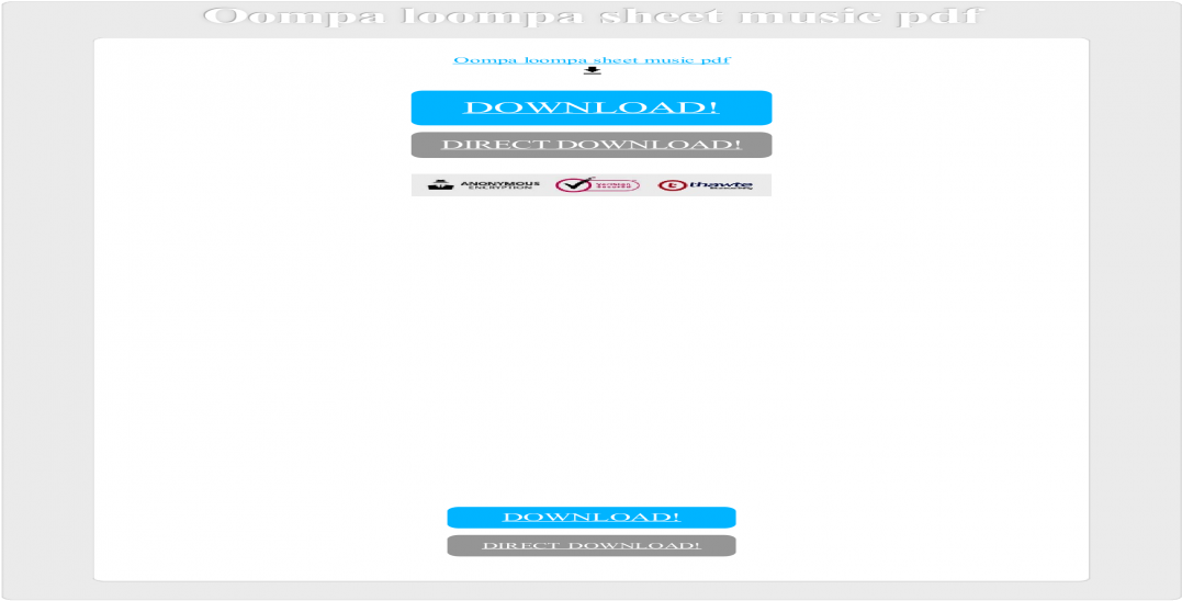 Oompa Loompa Sheet Music Pdf - Islam (1200x630), Png Download