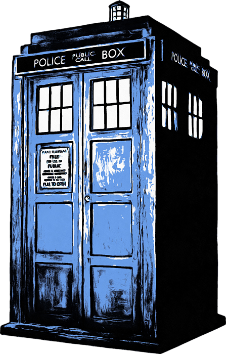 Bleed Area May Not Be Visible - 8 Round Doctor Who Tardis Solo Birthday Edible Icing (447x700), Png Download