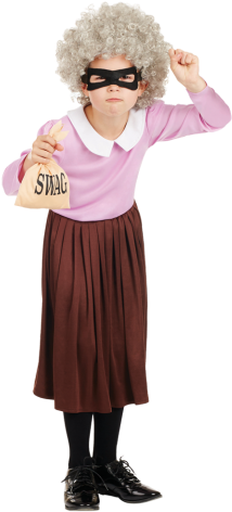 Burglar Granny Costume - Girl World Book Day Costumes (480x480), Png Download