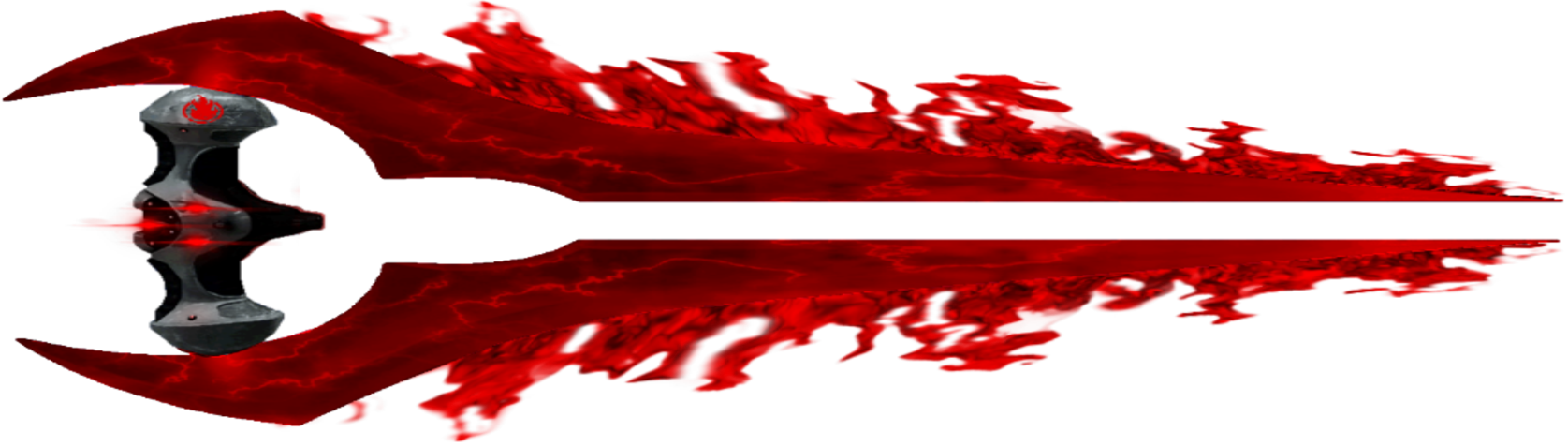 Crimson Blaze Augmented Energy Sword By Commandernova808-d7ra3nl - Arbiter With Energy Sword Halo (1675x477), Png Download