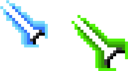 Green Energy Sword New - Pixel Energy Sword (510x280), Png Download