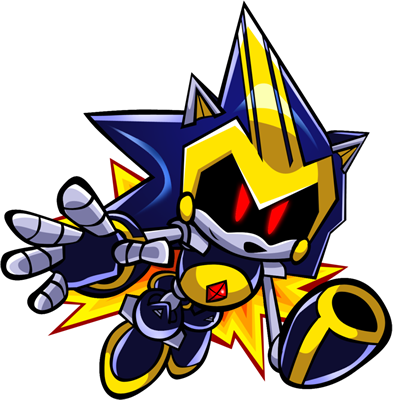 Shard The Metal Sonic, Streaking Lights, Loud Sounds, - Shard The Metal Sonic Flying (393x400), Png Download