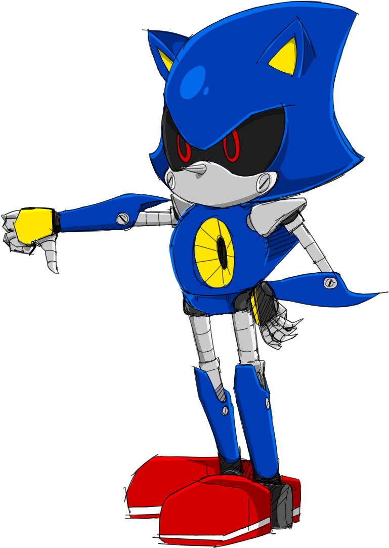 “ All Ive Done This Week Is Draw Metal Sonic Available - Metal Sonic (815x1200), Png Download