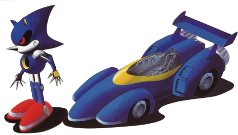 Metal Sonic 15 - Sonic Drift 2 Metal Sonic (500x272), Png Download