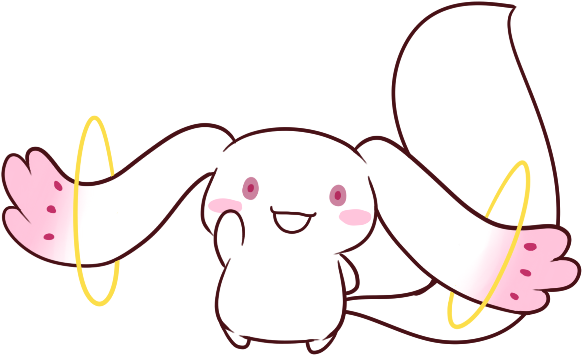 Cinnamoroll And Kyubey Drawn By Junk (junko - Cartoon (620x417), Png Download