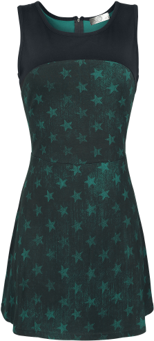 Grunge Star Skaterdress Vestido Corto Petroleo-negro - Gasoline (500x500), Png Download