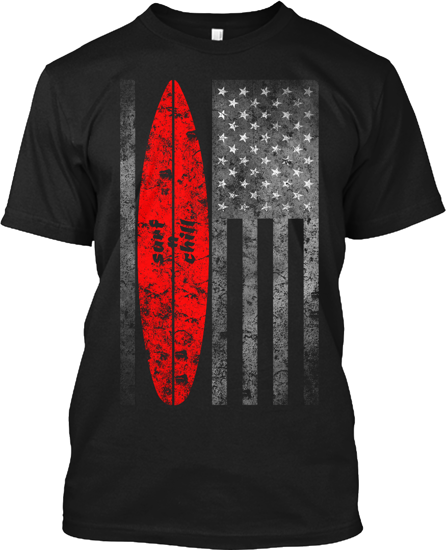 Patriotic Grunge Style American Flag Surfing Tees Hanes - Smith Chart T Shirt (910x1084), Png Download
