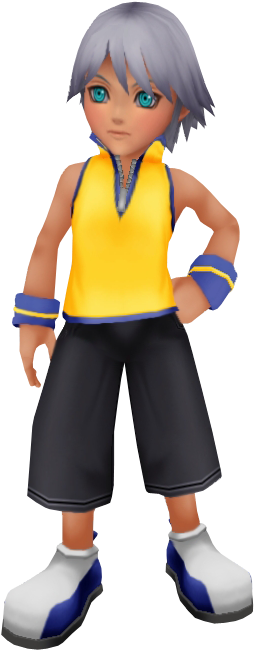 Young Riku - Hearts Birth By Sleep Riku (428x694), Png Download