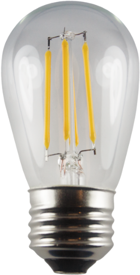 Brilliance Led S 14 Edge Filament - Led Lamp (300x593), Png Download