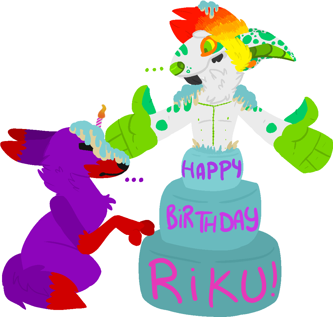 Happy Birthday Riku By Randiswaggerz - Cartoon (1175x1178), Png Download