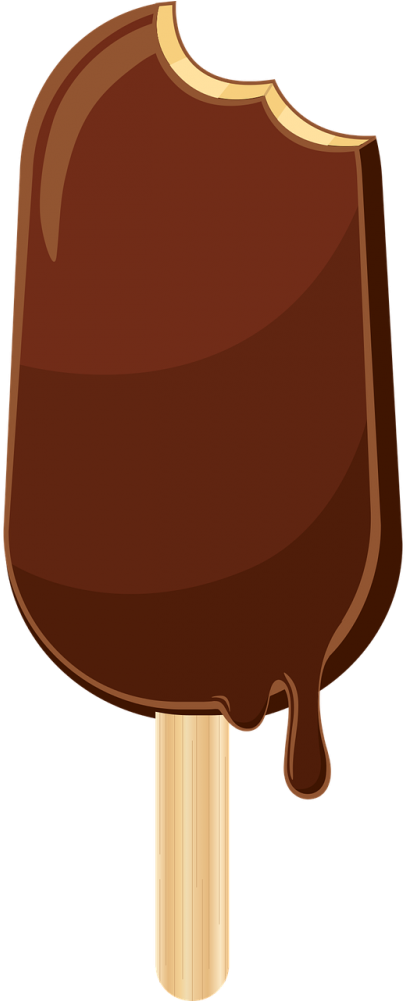 Chocolate The Stalk - Gelado De Chocolate Desenho (500x1000), Png Download