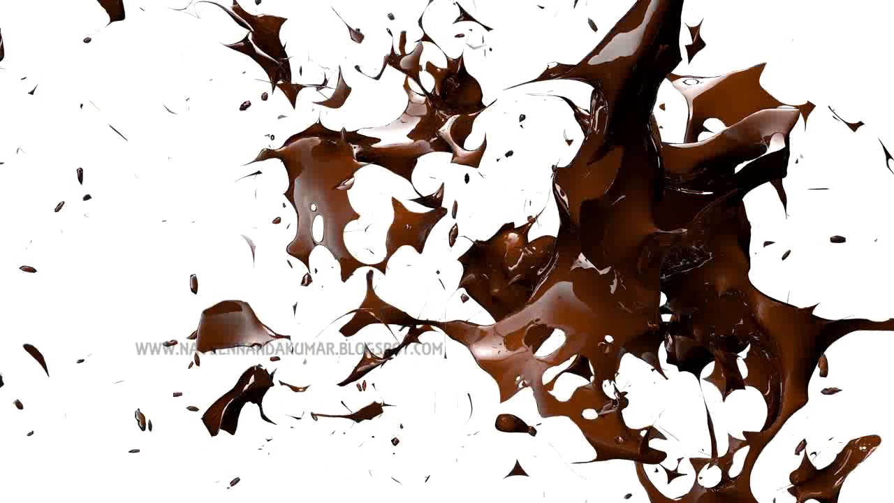 Chocolate Splash Png Background Image - Chocolate Splash (1280x720), Png Download