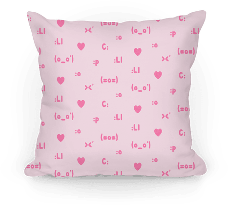 Emoji Pink Pattern Pillow - Human (484x484), Png Download