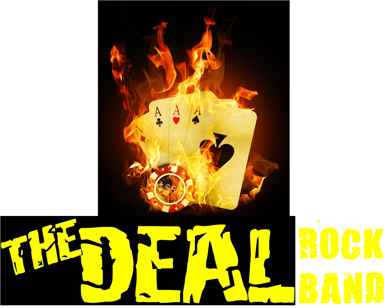 Logo Of The Deal Rock Band - Poker Wallpaper Iphone 6 (1365x1120), Png Download