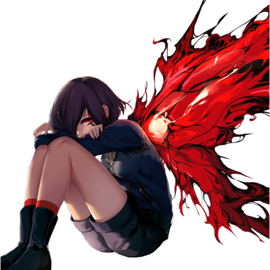 Tokyo Ghoul Touka - Tokyo Ghoul Touka Crying (550x550), Png Download
