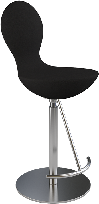 Zoom - Varier - Eight Barstool Fame Beige White 60005 / Chrome (800x800), Png Download